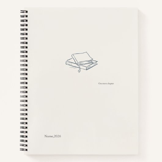 Introvert Literary Aesthetic/ Spiral Notebook Notitieboek (Voorkant)