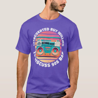 introvert, maar bereid om 90s Rap Sunset te bespre T-shirt