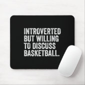 Introvert, maar bereid om grappige schetsen te bes muismat (Met muis)
