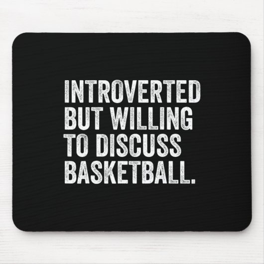 Introvert, maar bereid om grappige schetsen te bes muismat (Voorkant)