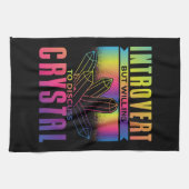 Introvert maar bereid om het kristal te bespreken theedoek (Horizontaal)