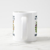 Introvert, maar bereid om inheemse planten te besp grote koffiekop (Achterkant)