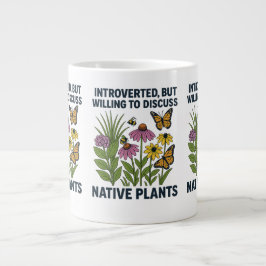 Introvert, maar bereid om inheemse planten te besp grote koffiekop