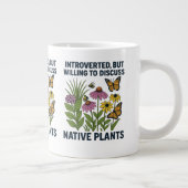 Introvert, maar bereid om inheemse planten te besp grote koffiekop (Rechts)
