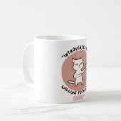 Introvert maar bereid om katten te bespreken - Fun Koffiemok (Voorkant links)