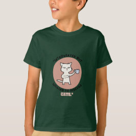 Introvert maar bereid om katten te bespreken - Fun T-shirt