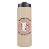 Introvert maar bereid om katten te bespreken - Fun Thermosbeker (Voorkant)