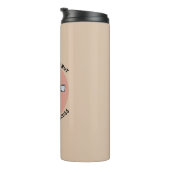 Introvert maar bereid om katten te bespreken - Fun Thermosbeker (Geroteerd rechts)