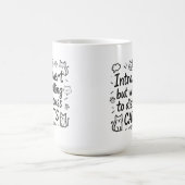 Introvert maar bereid om katten te bespreken koffiemok (Center)