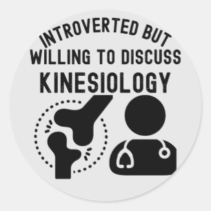 Introvert maar bereid om Kinesiologie te bespreken Ronde Sticker