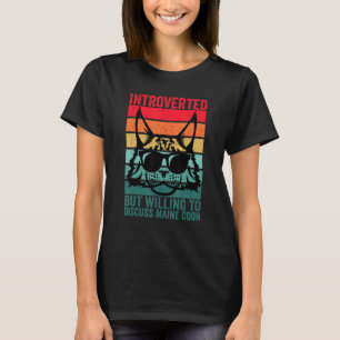 Introvert maar bereid om Maine Coon te bespreken, T-shirt
