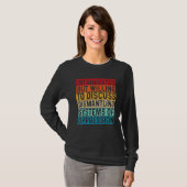 Introvert maar bereid om ontmanteling van sys te b t-shirt (Voorkant volledig)