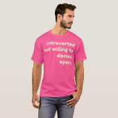 Introvert maar bereid om Opera Funny Int te bespre T-shirt (Voorkant volledig)