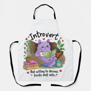 Introvert Maar Bereid Om Over Boeken en Katten te Schort