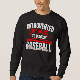 Introvert, maar bereid om over honkbal anti S te p Trui