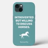 Introvert maar bereid om paarden te bespreken