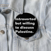 Introvert maar bereid om Palestijnse tekst te besp Ronde Button 4,0 Cm (In situ)