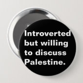 Introvert maar bereid om Palestijnse tekst te besp Ronde Button 4,0 Cm (Voorkant /achterkant)