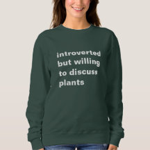 introvert maar bereid om planten te bespreken