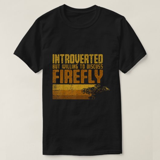 Introvert Maar Bereid Om Ruimteprogramma's Te Besp T-shirt (Design voorkant)