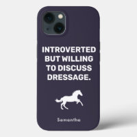 Introvert maar bereid om te bespreken dressuur gra