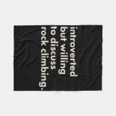 Introvert, maar bereid om te discussiëren over rot fleece deken (Voorkant (Horizontaal))