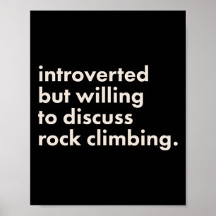 Introvert, maar bereid om te discussiëren over rot poster