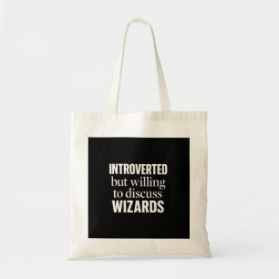 Introvert maar bereid om te discussiëren over tove tote bag