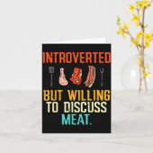 Introvert Maar Bereid Om Te Discussieren Over Vlee Kaart (Gele Bloem)