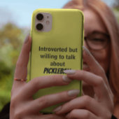 Introvert maar bereid om te praten Pickleball Grap Case-Mate iPhone Case