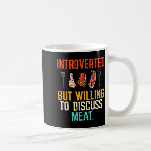 Introvert Maar Bereid Om Vlees Te Bespreken Bbq Ba Koffiemok