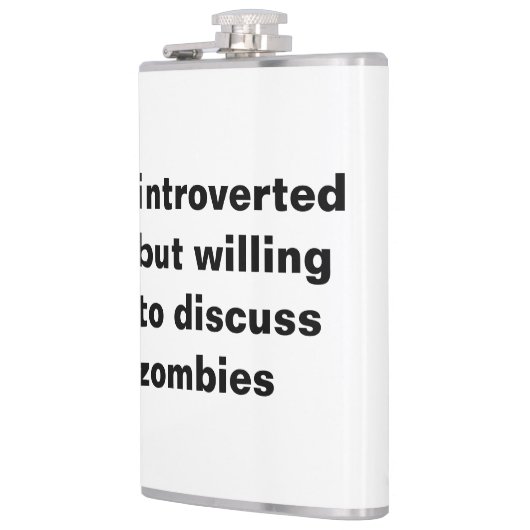 Introvert maar bereid om zombies te bespreken heupfles (Links)