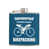 Introvert maar gestookt om te praten over bikepack heupfles (Voorkant)
