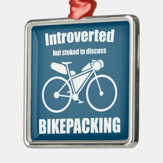 Introvert maar gestookt om te praten over bikepack metalen ornament (Links)
