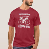 Introvert maar gestookt om te praten over bikepack t-shirt (Voorkant)