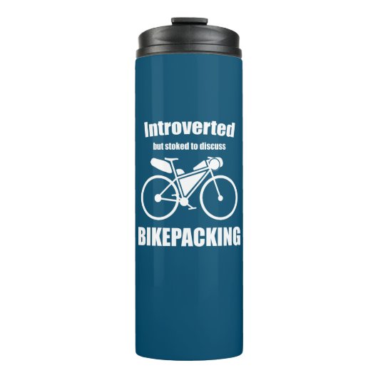 Introvert maar gestookt om te praten over bikepack thermosbeker (Voorkant)