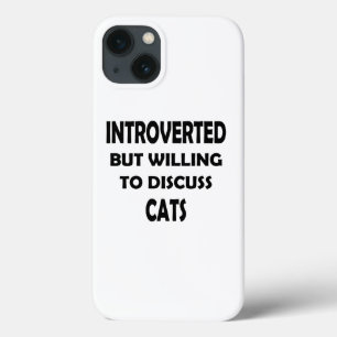 Introvert, maar katten zijn een uitzondering - Cat Case-Mate iPhone Case