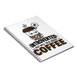 Introvert, maar praat graag over koffie journaal notitieboek