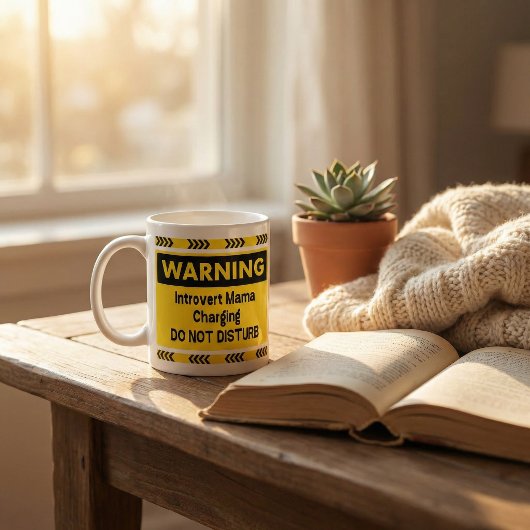 Introvert Mama Charging Funny Coffee Mug Gift Koffiemok