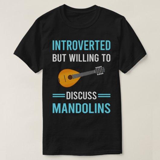 Introvert mandoline t-shirt (Design voorkant)