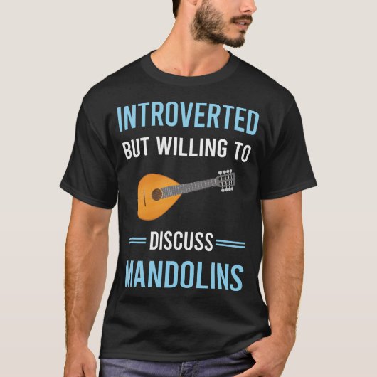 Introvert mandoline t-shirt (Voorkant)