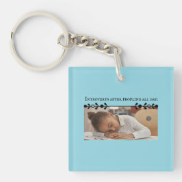 Introvert meme acryl Sleutelhanger