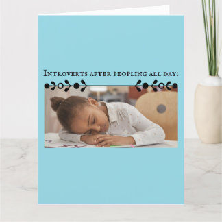 Introvert meme bedankkaart