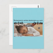 Introvert meme-Briefkaart Briefkaart (Voorkant / Achterkant)