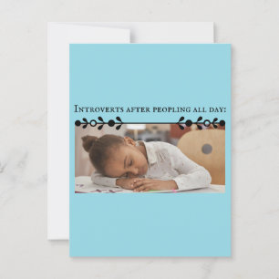 Introvert meme-Briefkaart Briefkaart