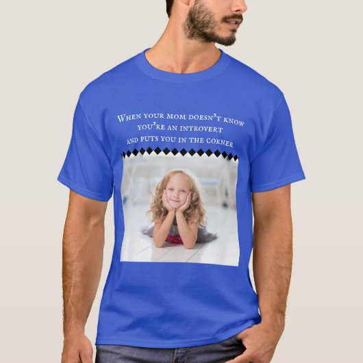 Introvert Meme Donker T-shirt (Voorkant)