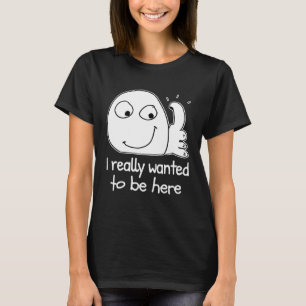 Introvert Meme intern schreeuwen Duim Omhoog Dank T-shirt