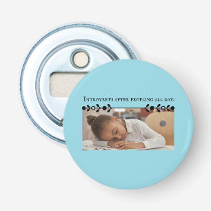 Introvert meme knop flesopener button flesopener