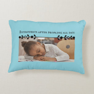 Introvert meme rechthoekig accentkussen accent kussen