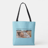 Introvert meme schouder Canvas tas (Achterkant)